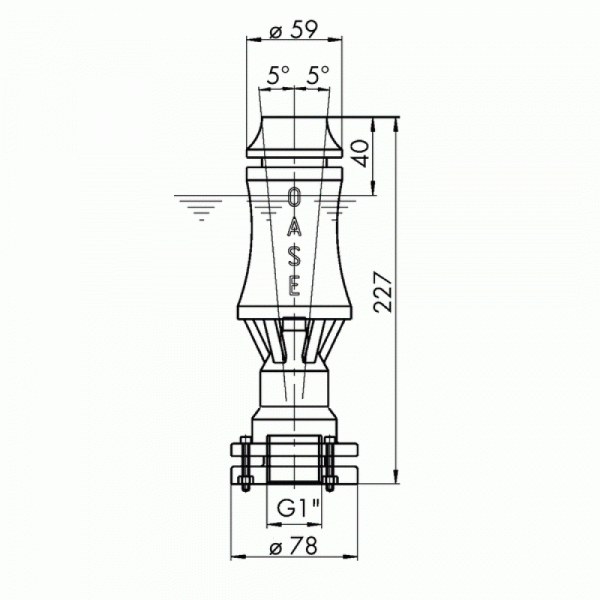 Фонтанная насадка OASE Geyser 100 T