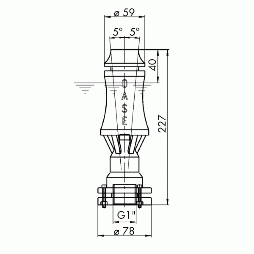 Фонтанная насадка OASE Geyser 100 T
