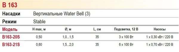 Fountain System B163 Фонтанный комплект