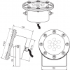 Light Fixture Cree 27W/12/24V/1PG16/Cable RGB 3 in 1