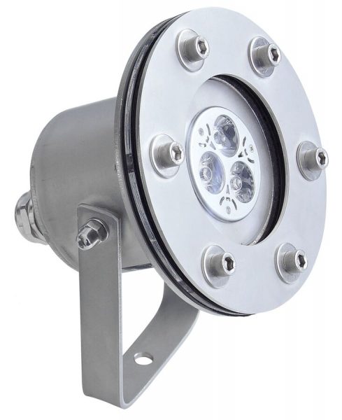 Mini VX Led Light Fixture 12/24VDC. 6W. RGBW Spot/Flood 2PG-16