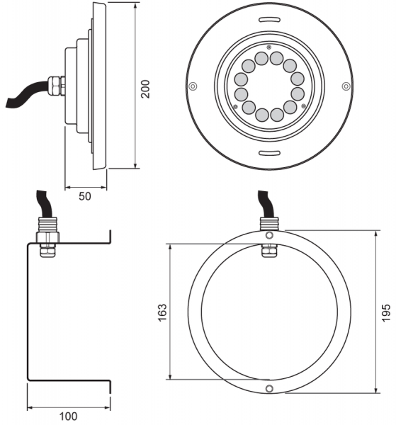 PL 700-CW/48W/12-24V/cool white