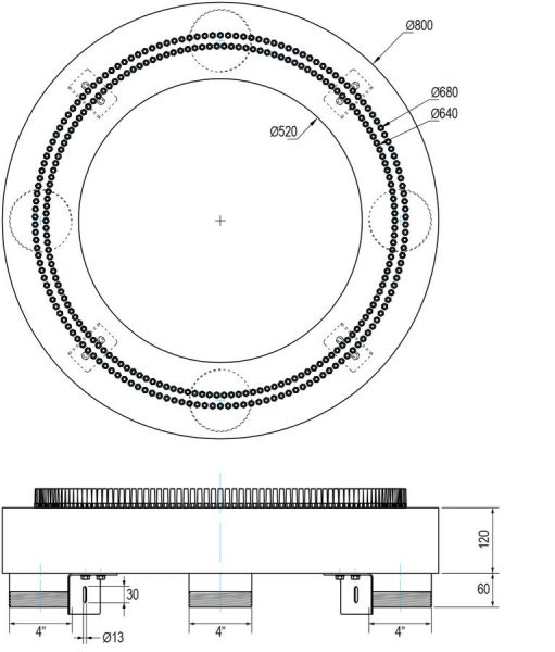 Surround Column Fountain Head SCH-800